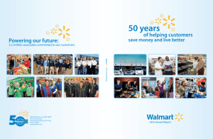 50 years - Wal-Mart Stores, Inc.