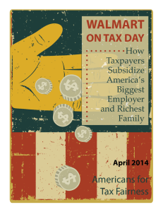 Walmart on Tax Day - Americans for Tax Fairness