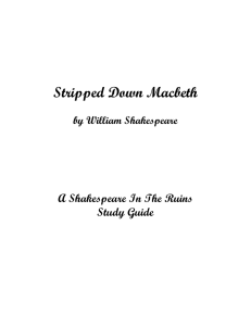 Stripped-Down Macbeth - Shakespeare In The Ruins
