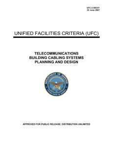 UFC 3-580-01 Telecommunications Building Cabling