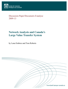 Network Analysis and Canada's Large Value Transfer System