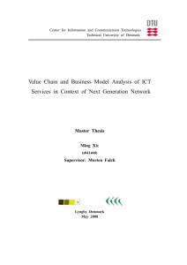 Value Chain and Business Model Analysis of ICT Services in