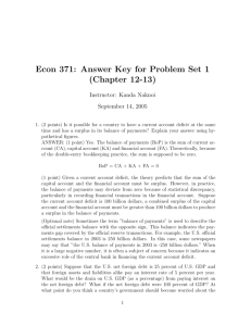 Econ 371: Answer Key for Problem Set 1 (Chapter 12-13)