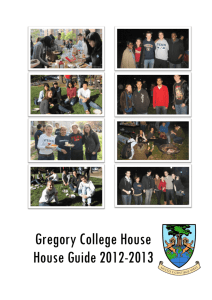 house guide - Gregory College House