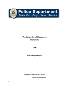 The University of Alabama in Huntsville UAH Police