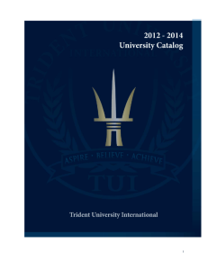 Table Of Contents - Trident University