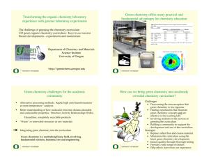 Transforming the organic chemistry laboratory