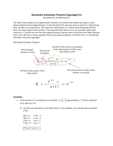 Reminder Estimation Theorem(ch 9)