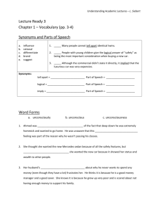 Lecture Ready 3 Chapter 1 – Vocabulary (pp. 3