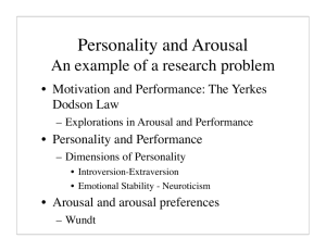 Arousal theory - The Personality Project