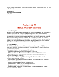 Native American Literature - Western Literature Association