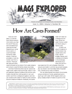 How Are Caves Formed?