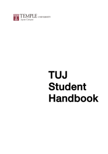 All Student Handbook - Temple University, Japan Campus