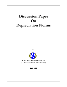Discussion Paper on Depreciation Norms
