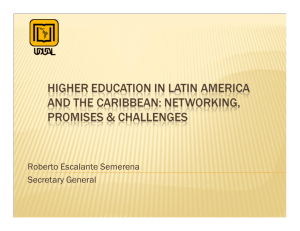 Higher Education in Latin America and the Caribbean and the