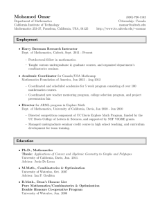 Curriculum Vitae - Information Management Systems & Services