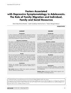 Factors Associated with Depressive Symptomatology