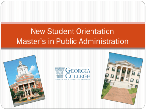 New Student Orientation - Georgia College and State University