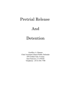 Pretrial Release and Detention