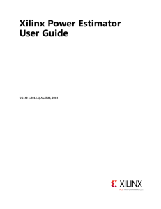 Xilinx Power Estimator User Guide (UG440)