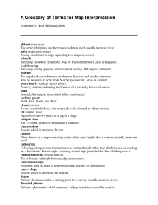 A Glossary of Terms for Map Interpretation