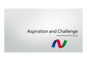 Aspiration and Challenge