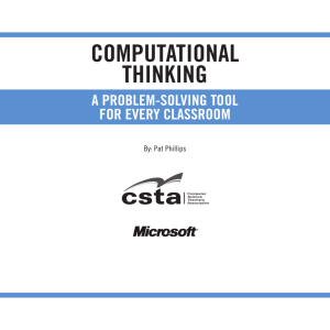 computational thinking - CSTA