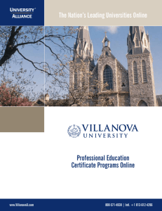 Professional Education Certificate Programs Online