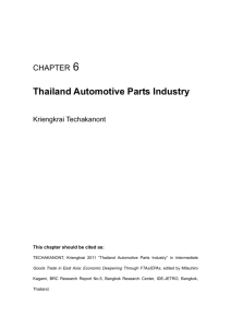 Thailand Automotive Parts Industry