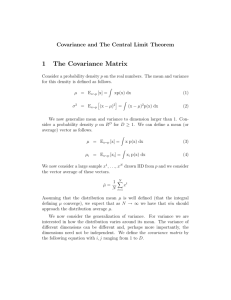 Covariance and the Central Limit Theorem