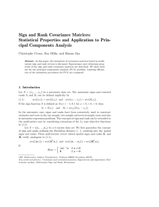 Sign and Rank Covariance Matrices: Statistical Properties and
