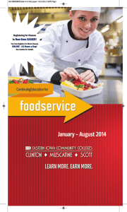 January - August 2014 - Eastern Iowa Community Colleges