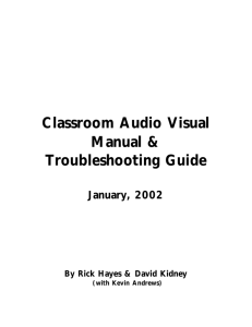 Classroom Audio Visual