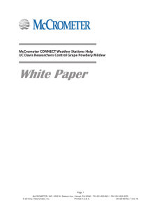 White Paper - McCrometer