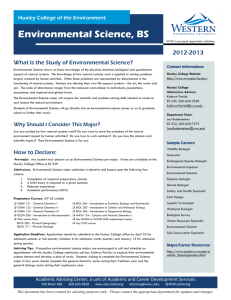 Environmental Science, BS