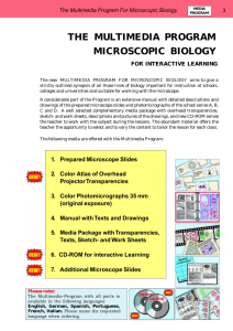 the multimedia program microscopic biology