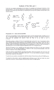 Synthesis of Para Red, part 1