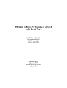 Nitrogen Inflation for Passenger Car and Light