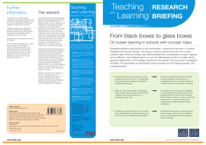 From black boxes to glass boxes - Teaching and Learning Research