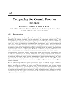 40 Computing for Cosmic Frontier Science