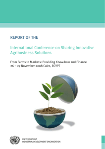 REPORT OF THE International Conference on Sharing