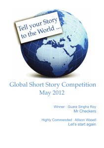 May 2012 - Global Short Story Competition