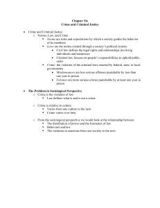 Chapter 6 -- Social Problems Notes