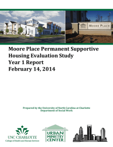 Moore Place Permanent Supportive Housing Evaluation Study Year