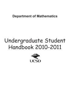 Undergraduate Student Handbook 2010-2011