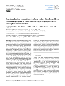 Complex chemical composition of colored surface films formed from