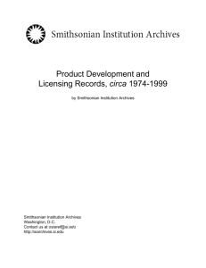 Product Development and Licensing Records, circa
