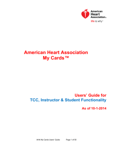 American Heart Association My Cards