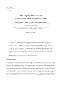 (4-nitrophenyl)benzamide - Tubitak Academic Journals