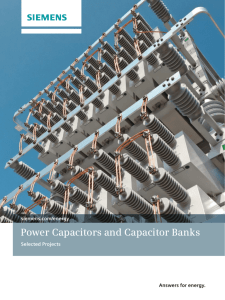 Power Capacitors and Capacitor Banks